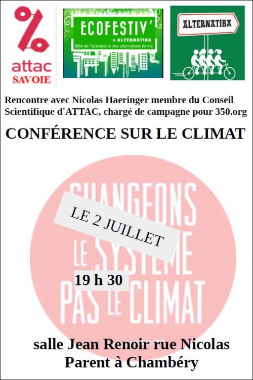 Conférence-débat sur le thème du Climat