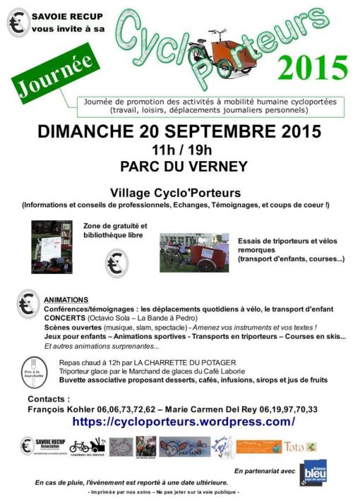 Journée Cyclo'Porteurs 2015