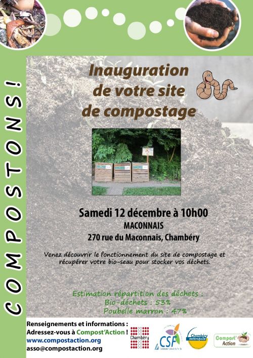 Inauguration du site de compostage partagé du Maconnais