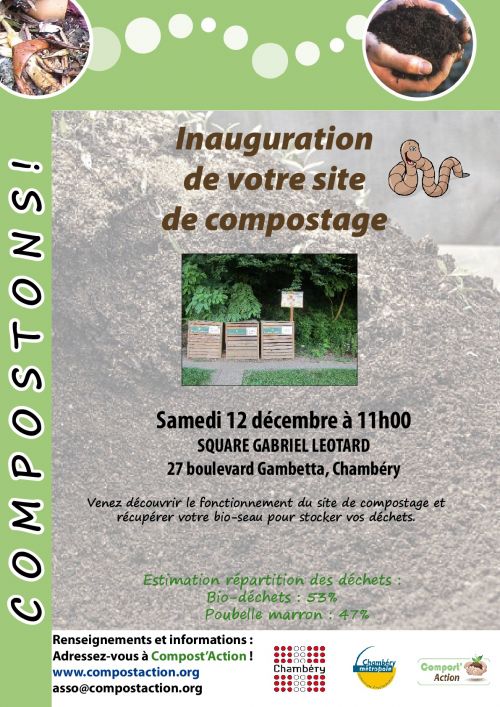 Inauguration du site de compostage partagé du Square Gabriel Léotard
