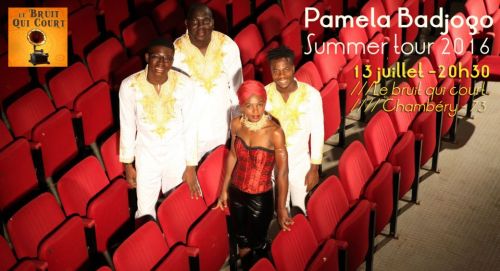 La chanteuse afro-jazz Pamela Badjogo en concert au Bruit qui Court