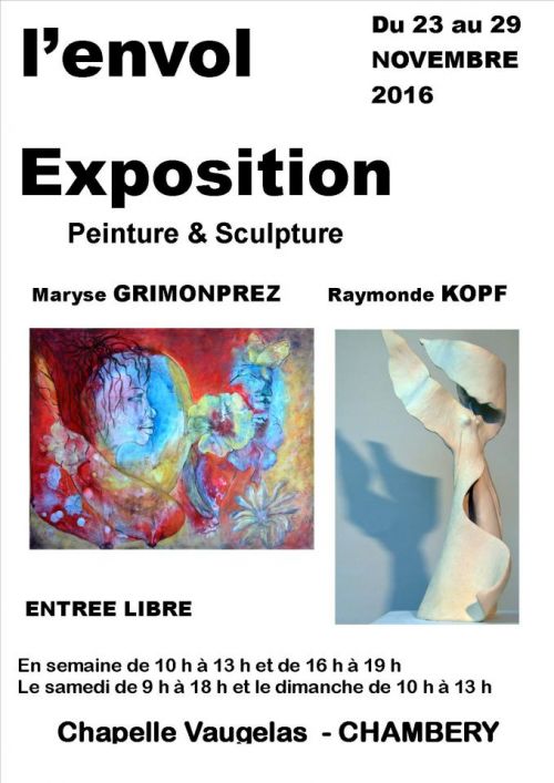 Exposition "L'envol" peinture & sculpture