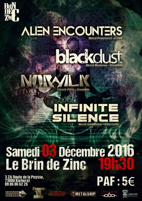 Alien Encounters + Blackdust + Norwalk + Infinite Silence