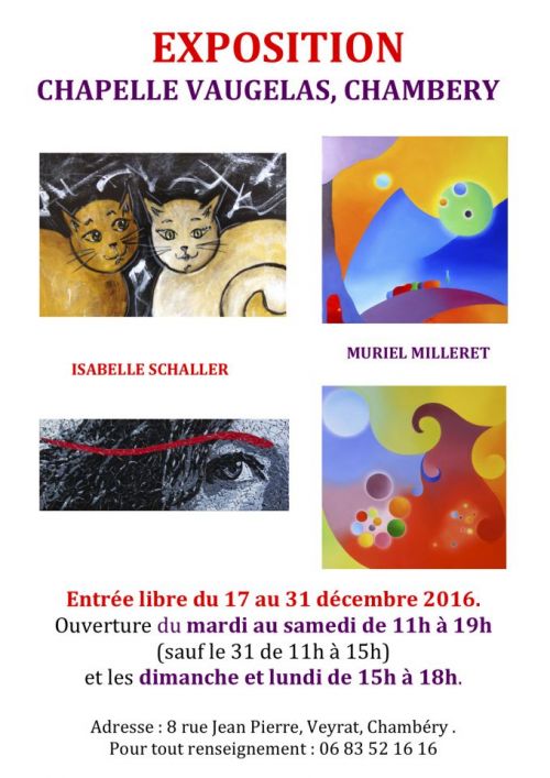 Exposition des peintures de Muriel Milleret et des mosaïques d'Isabelle Schaller