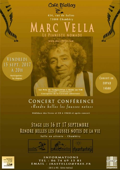 Concert Marc Vella, le pianiste nomade