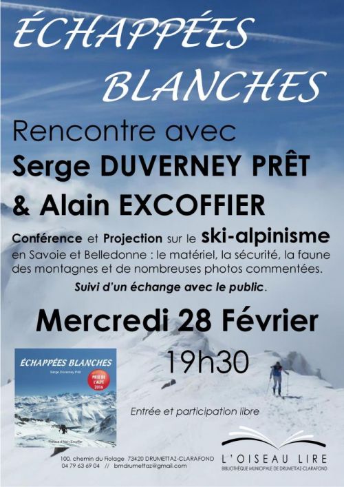 Échappées Blanches : conférence sur le ski-alpinisme