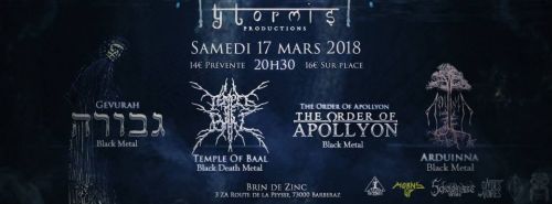 Ytormis Prod. : Temple of Baal + Gevurah + The Order of Apollyon + Arduinna