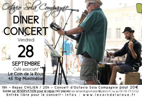 Dîner Concert avec Octavio Sola Compagnie