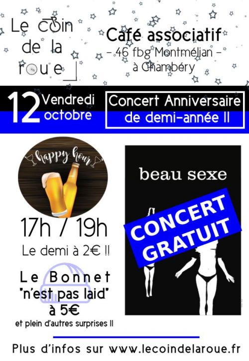 Grand Concert anniversaire du Coin de la Roue !!!