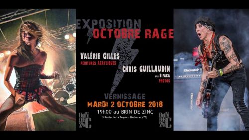 Vernissage de l'exposition "Octobre rage" - V.Gilles/C.Guillaudin