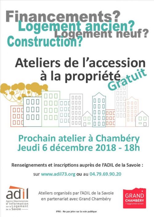 Atelier "accession à la propriété" à Chambéry