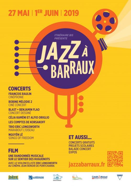 Festival Jazz à Barraux 2019, 2eme édition, du 27 mai au 1er juin 2019