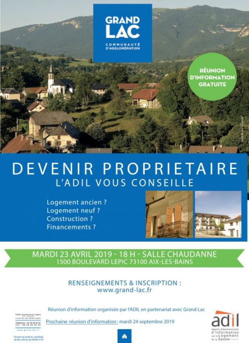 Réunion d'information sur l'accession à la propriété à Aix-les-Bains