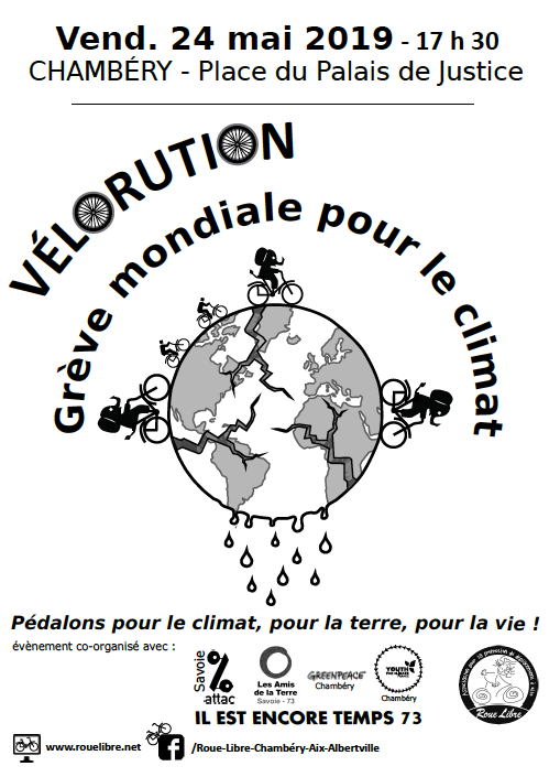 Vélorution - Grève mondiale pour le climat - Chambéry