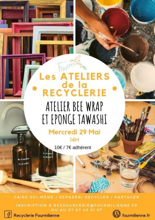 Atelier Bee Wrap et Eponge Tawashi