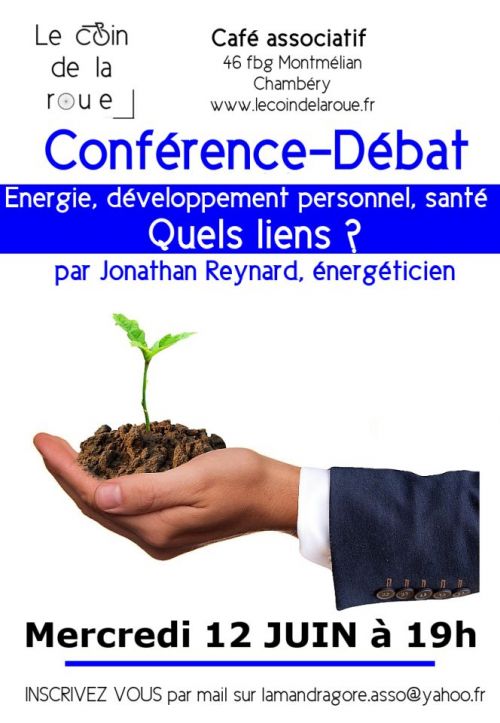 12 juin - Conférence La place de l'énergie dans le développement personnel.