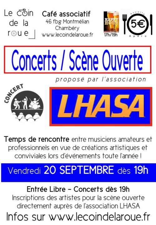 Concerts/scène ouverte de LHASA