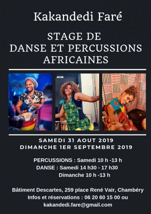 Stage de danse et percussions africaines