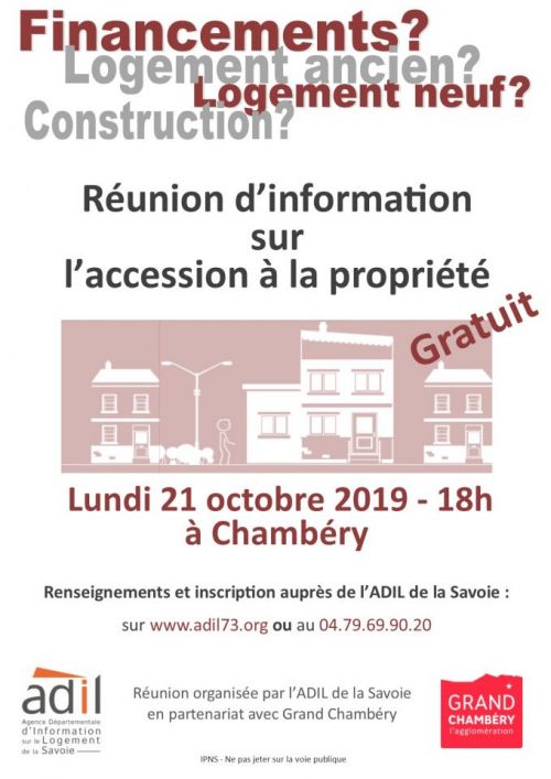 Réunion d'information sur l'accession à la propriété à Chambéry