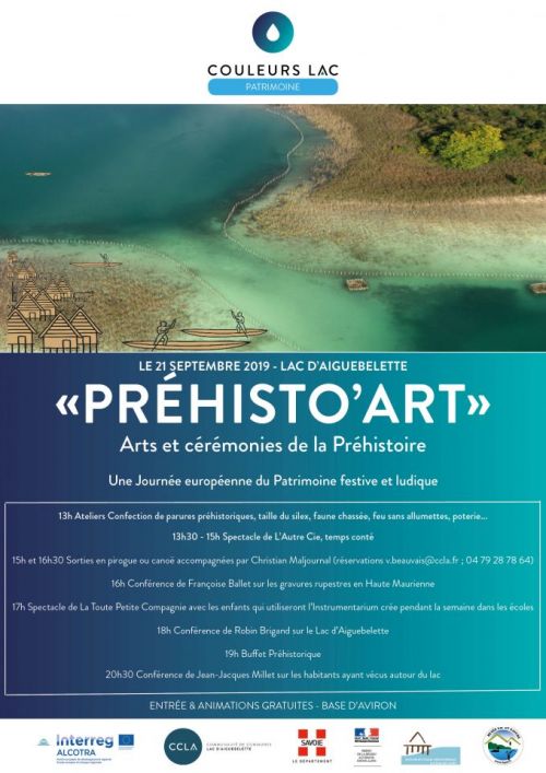 Préhisto'art : Journée du patrimoine le samedi 21 septembre au Lac d'Aiguebelette