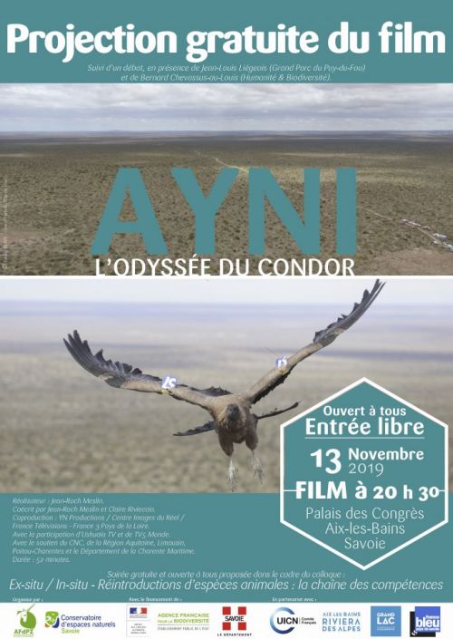 Projection du film : Ayni, l’odyssée du condor - Soirée gratuite - Mercredi 13 novembre 20h30 - Aix-les-bains