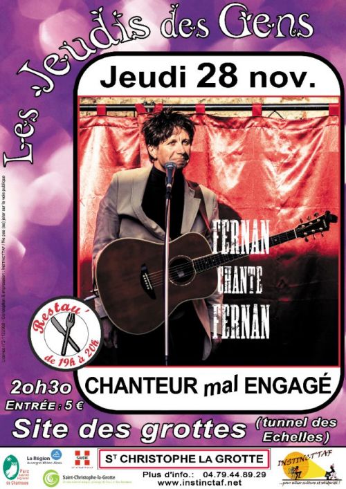 "Fenan chante Fernan" (chanteur mal engagé) au Jeudi des Gens