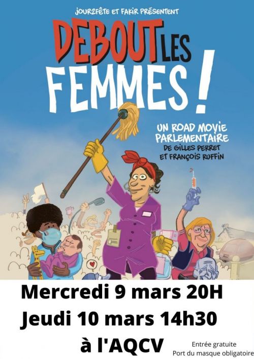 "Debout les femmes" De Gilles Perret et François Ruffin à l'AQCV
