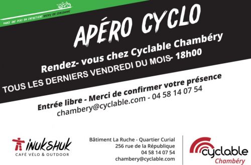 Vendredi 29 avril : Apéro-cyclo