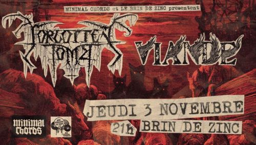 Forgotten Tomb • Italie x Viande (Black Doom Metal) • Co-Orga Minimal Chords • Jeudi 03 Novembre 2022