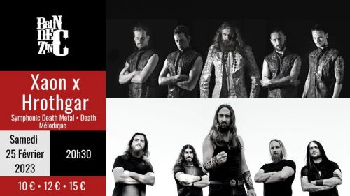 Xaon x Hrothgar (Symphonic Death Metal • Death Mélodique) • Samedi 25 Février 2023 Sam. 25 févr. 20:30 - 00:00