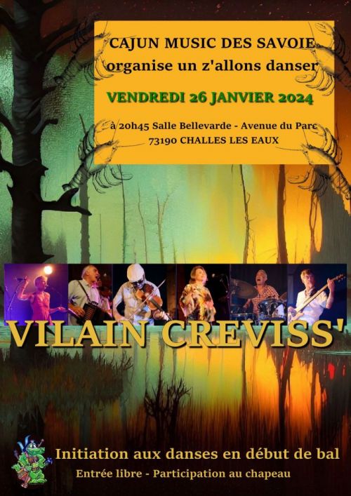 Bal concert avec le groupe Vilain Creviss'