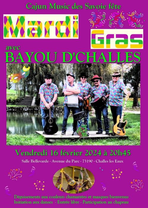 Bal concert avec le groupe Bayou d'Challes